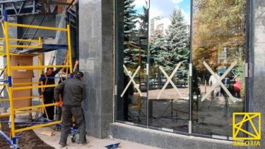 Встановлення стійко-ригельной конструкції: фото #00447